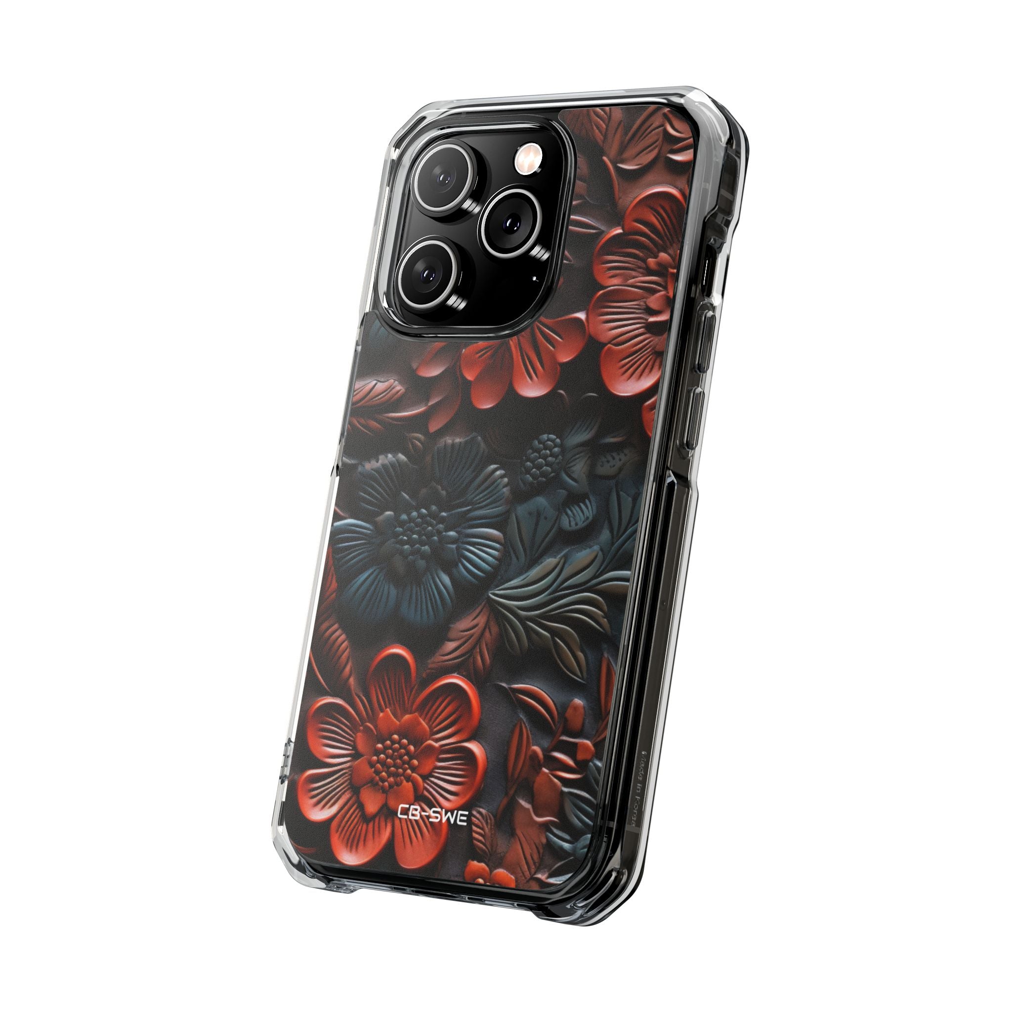Sculpted Floral Elegance iPhone Case - Impact