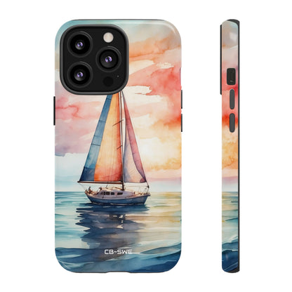 Sailboat Glides Calm - iPhone Case