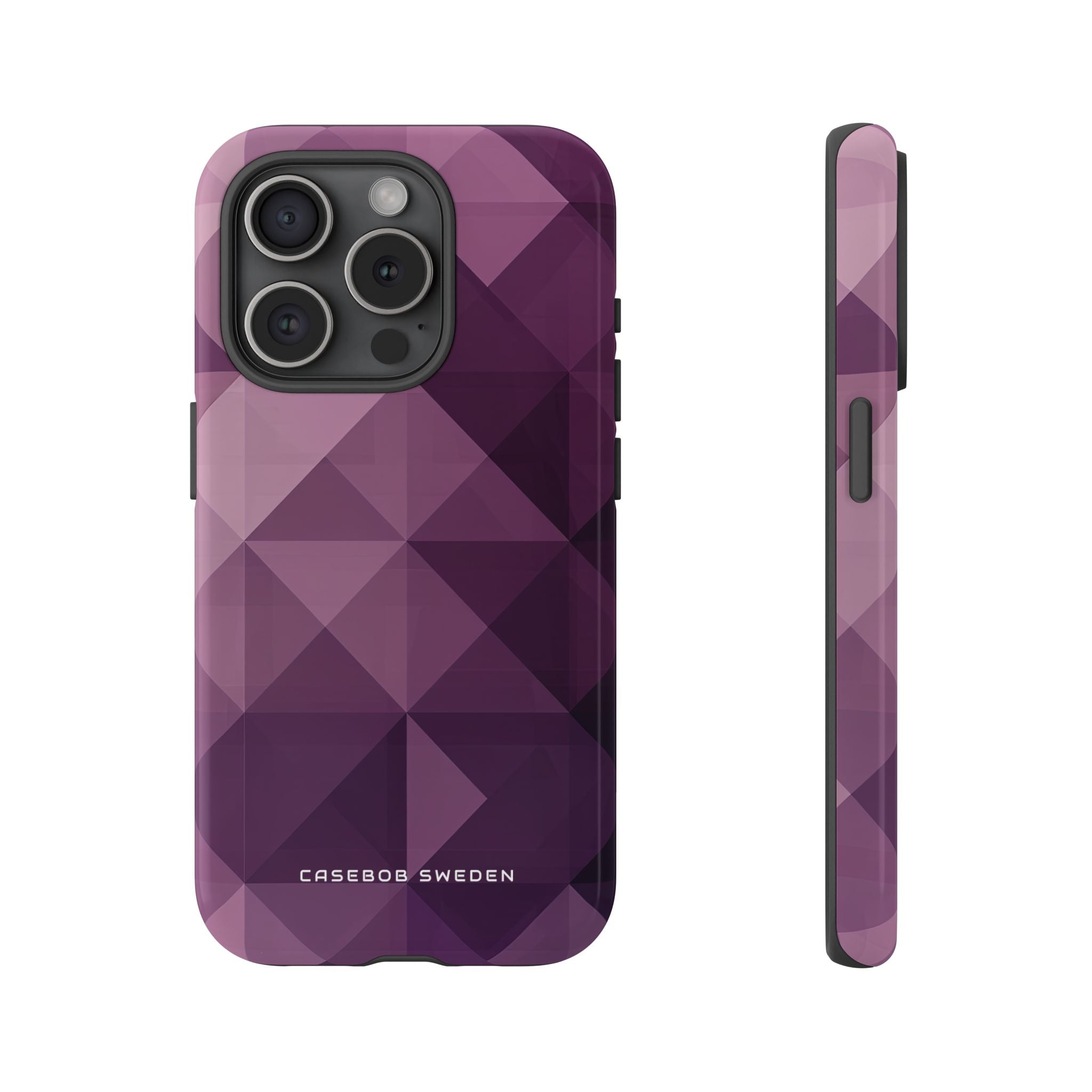 Gradient Purple Mosaic iPhone 15 - Tough Phone Case