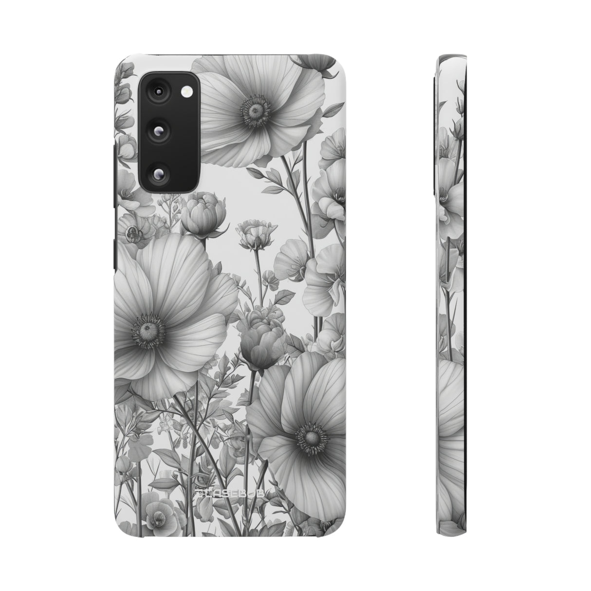 Monochrome Flora | Slim Phone Case for Samsung