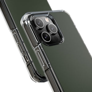 Kombu Green | Handyhülle für iPhone (Clear Impact Case – magnetisch) 