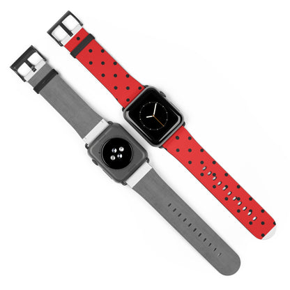 Black Dot Grid - Watch Band