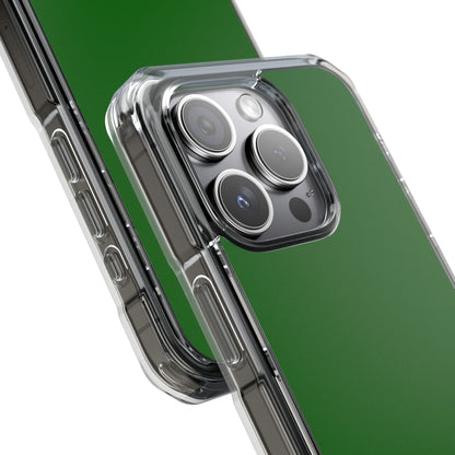 Dark Green - Clear Impact Case for iPhone