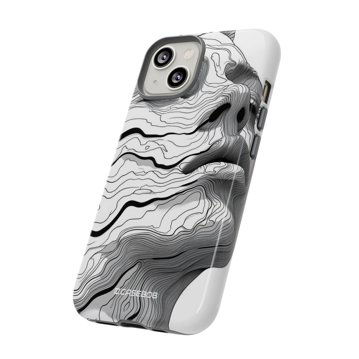 Topographic Serenity | Protective Phone Case for iPhone