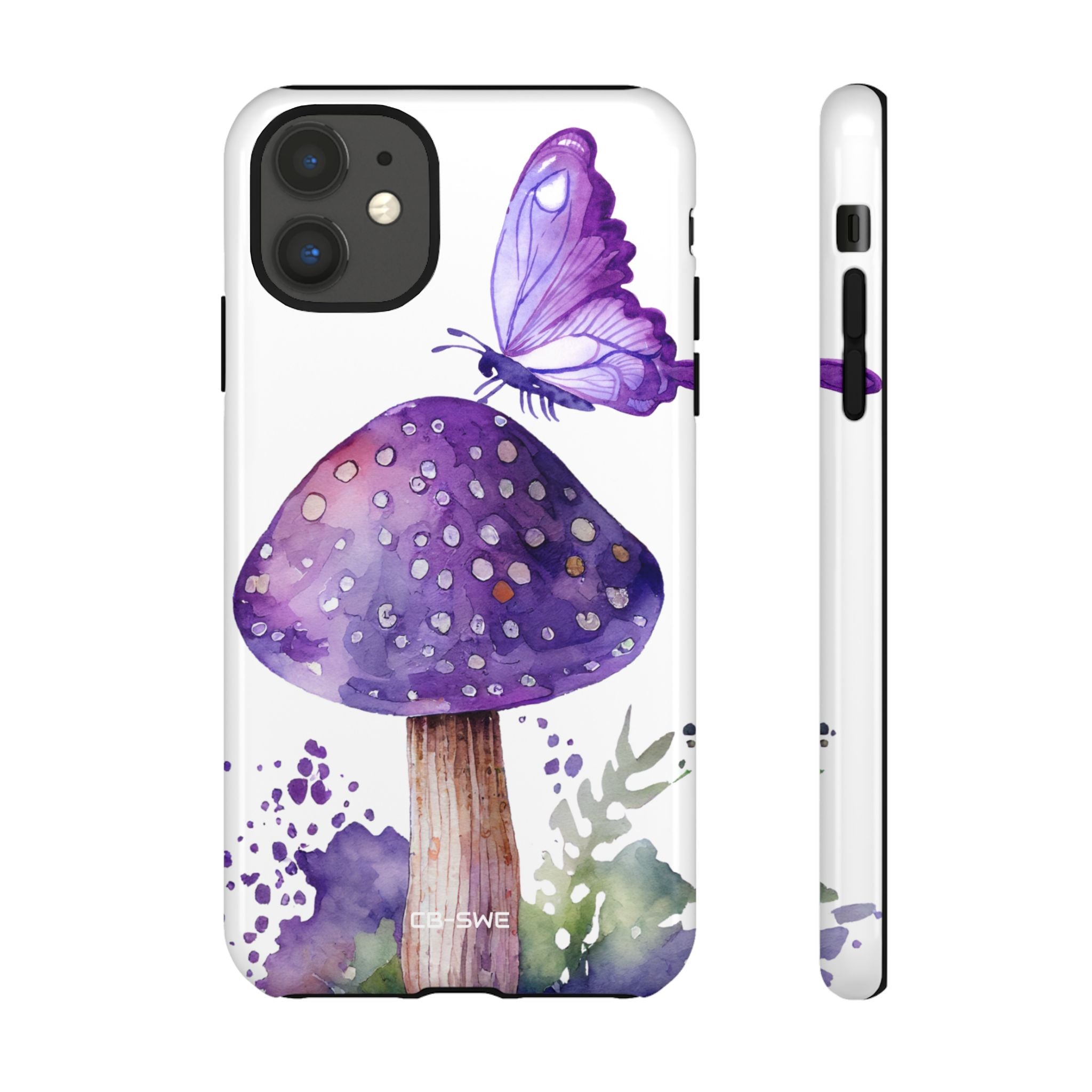 Whimsical Butterfly Perch - iPhone Case