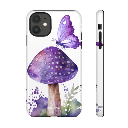 Whimsical Butterfly Perch - iPhone Case