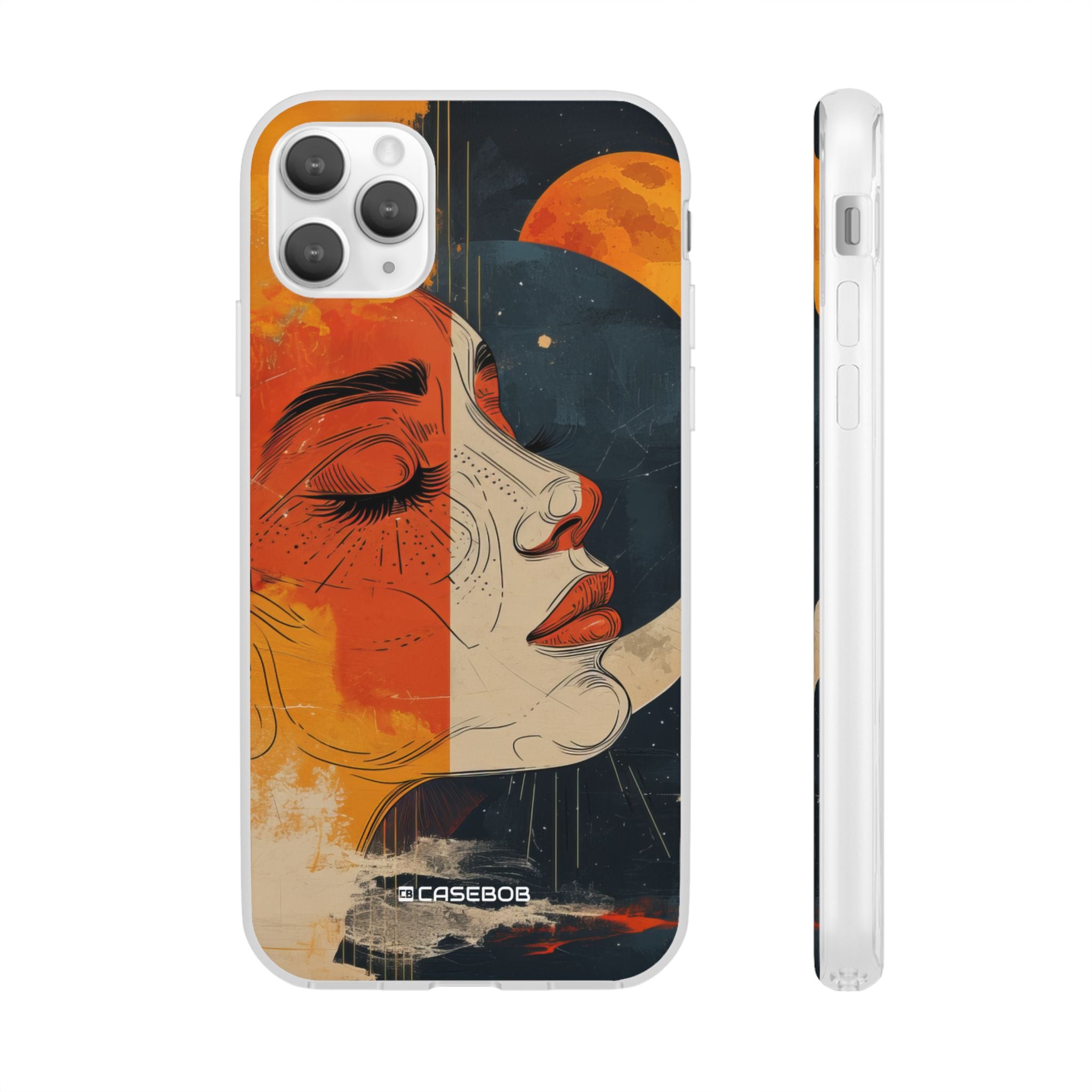 Celestial Duality | Flexible Phone Case for iPhone