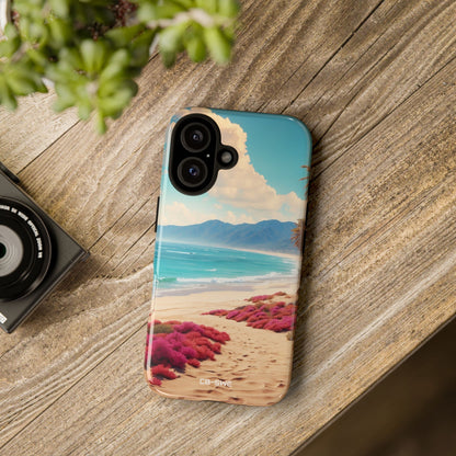 Footprints Trace Sand - iPhone Case
