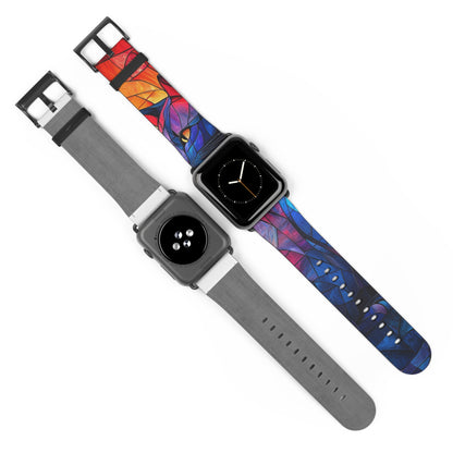 Stained Glass Cat - Watch Band