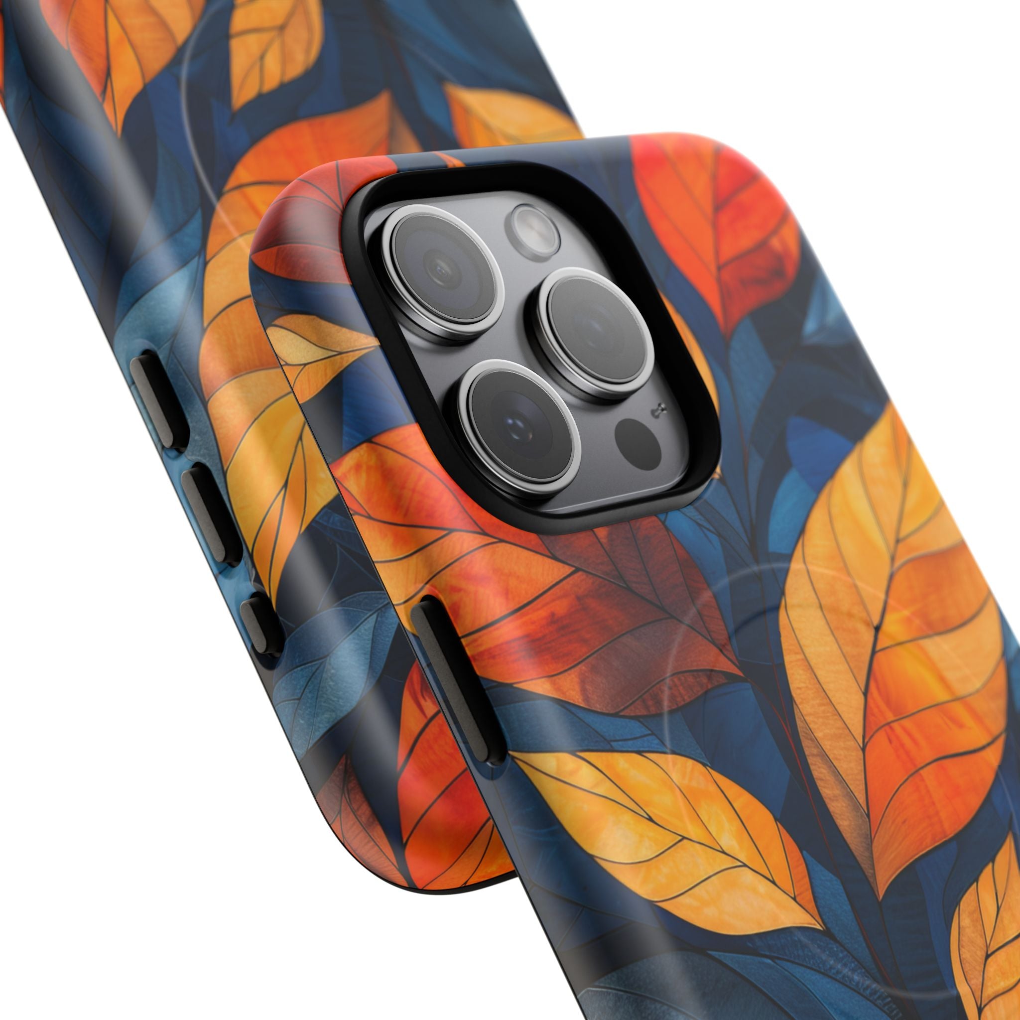 Stained Glass Blossoms iPhone 15 | Tough+ Phone Case