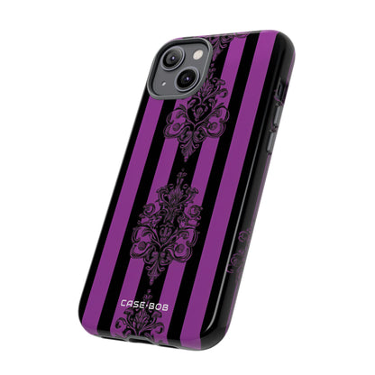 Damask Elegance Purple iPhone 14 Plus Case - Tough