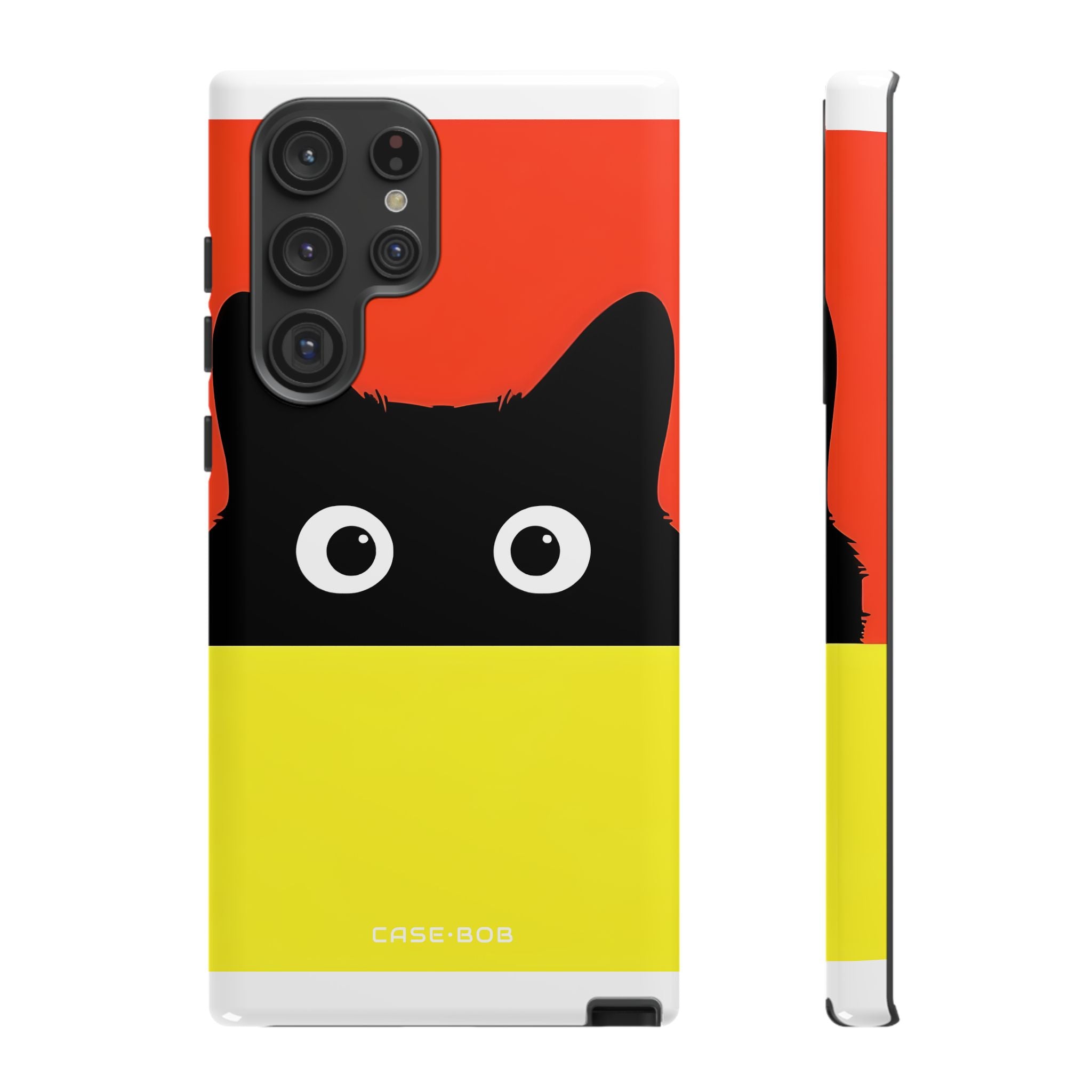 Peekaboo Cat Crimson Samsung S22 Ultra Case - Tough
