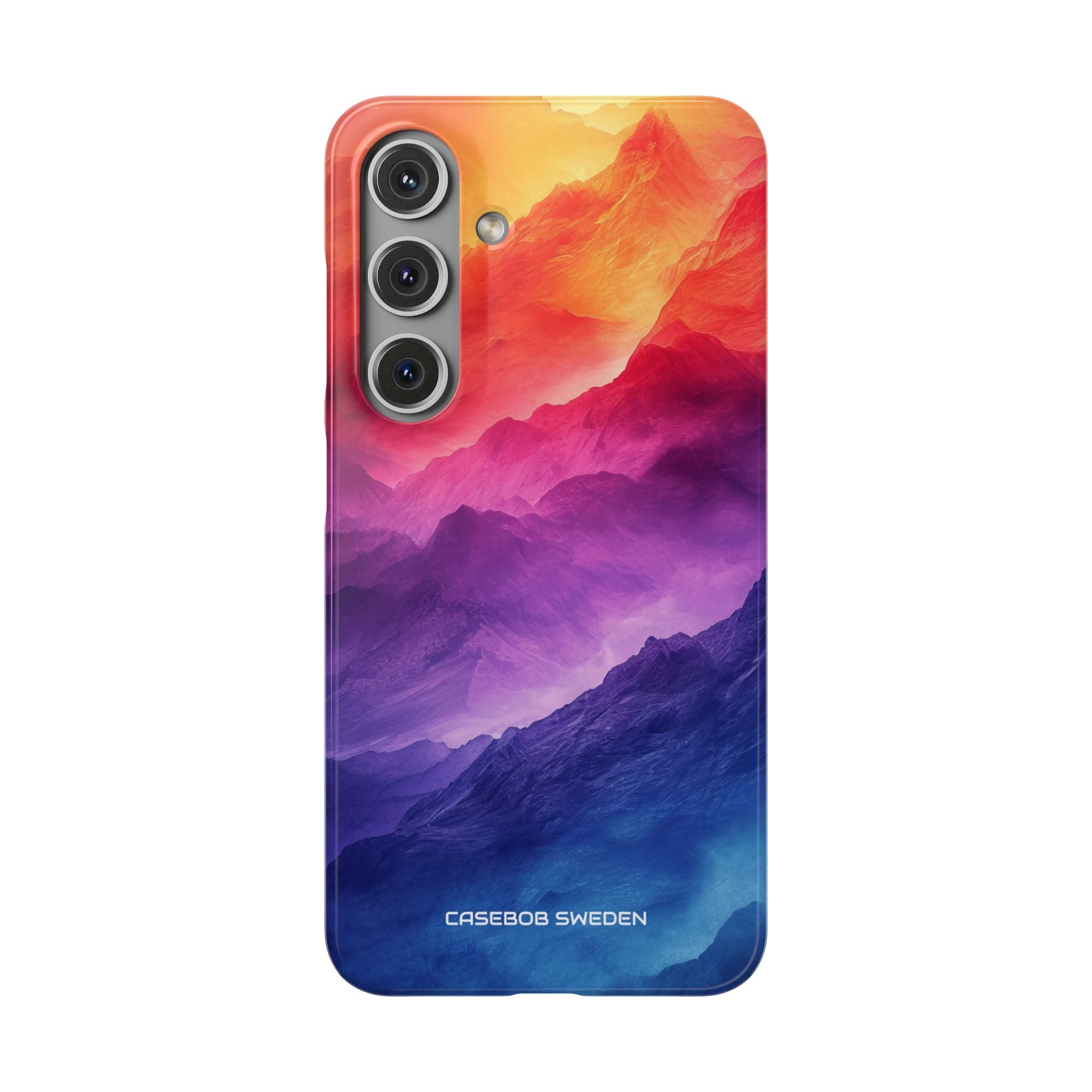 Purple Orange Mountains - Slim Samsung S24 Phone Case