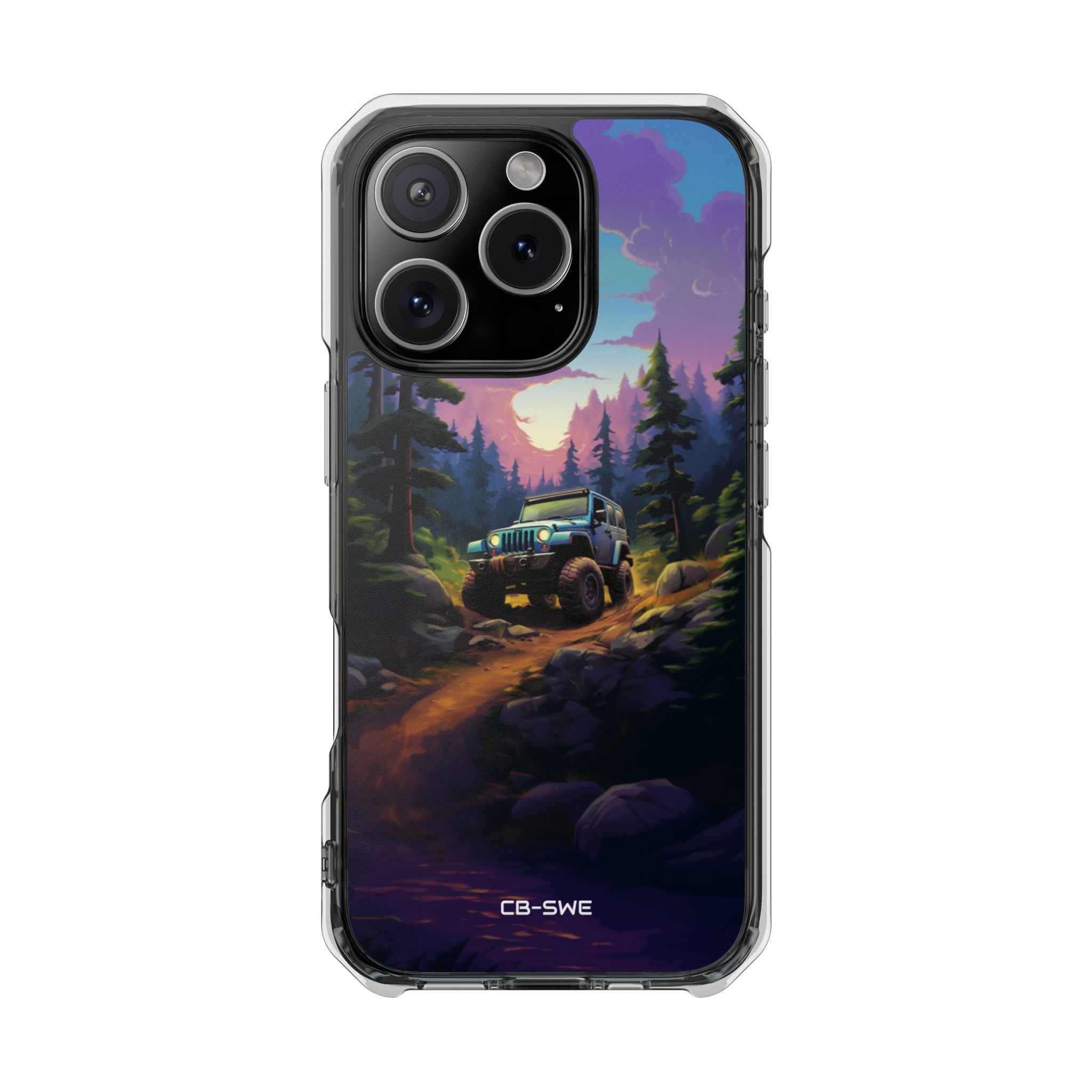 Sunset Forest Drive iPhone Case - Impact