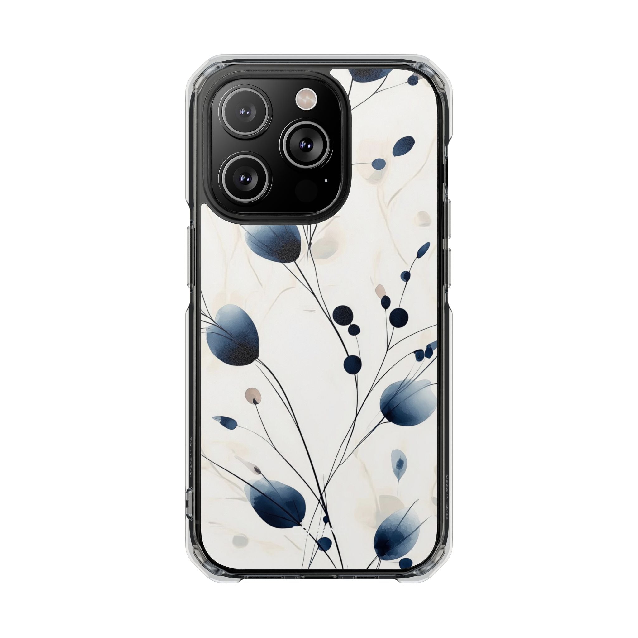 Floral Harmony Blue iPhone Case - Impact