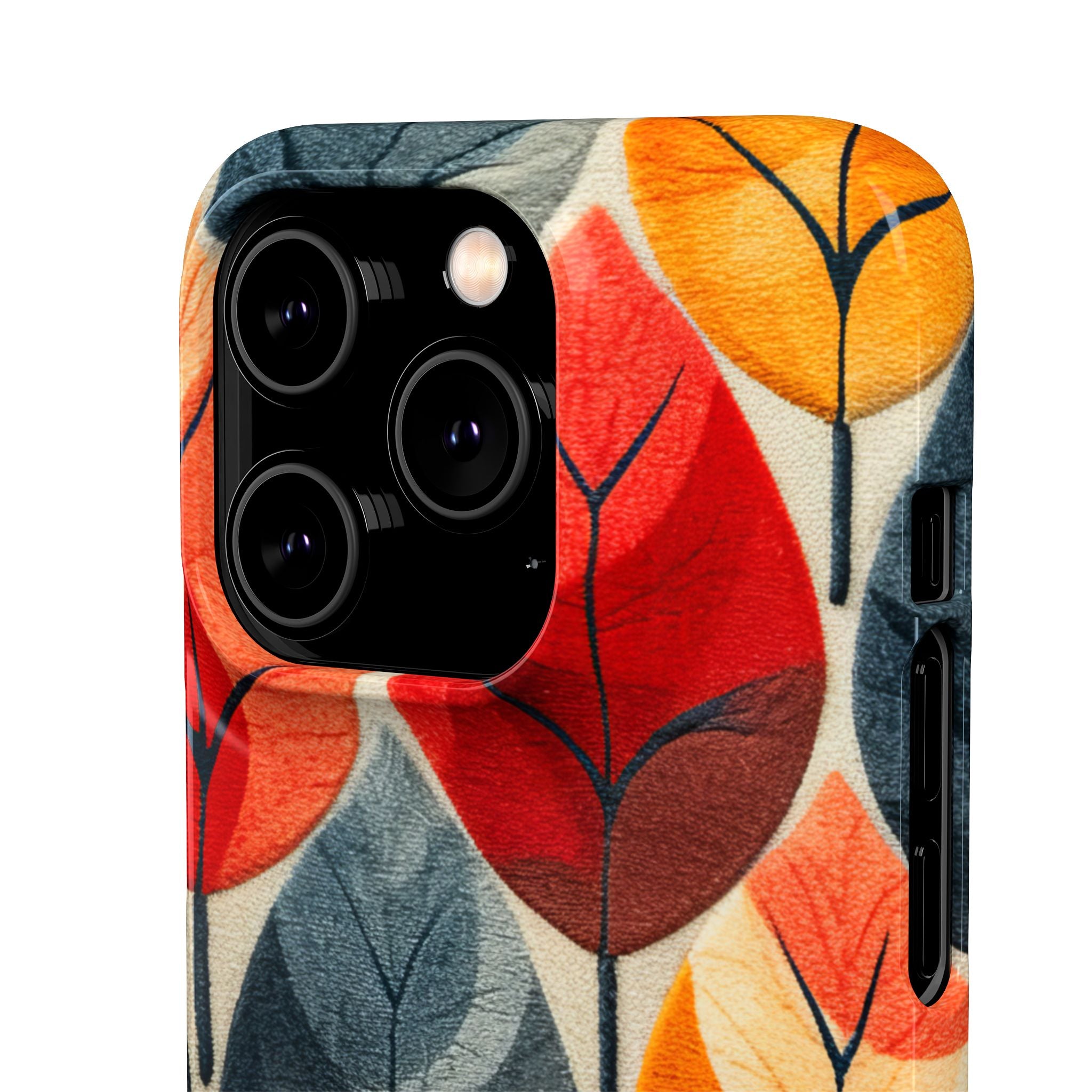 Autumn Leaf Design - Slim iPhone 14 Phone Case