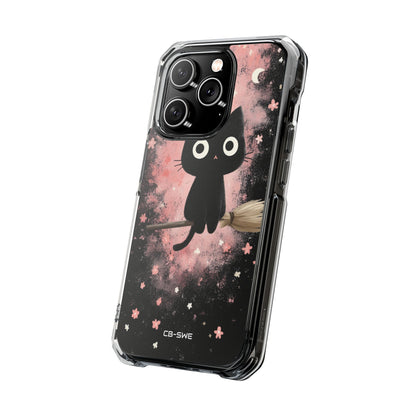 Whimsical Cat Soars iPhone Case - Impact