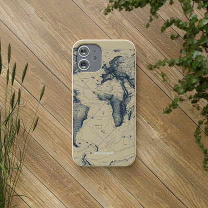 Vintage World Map | Biodegradable Phone Case