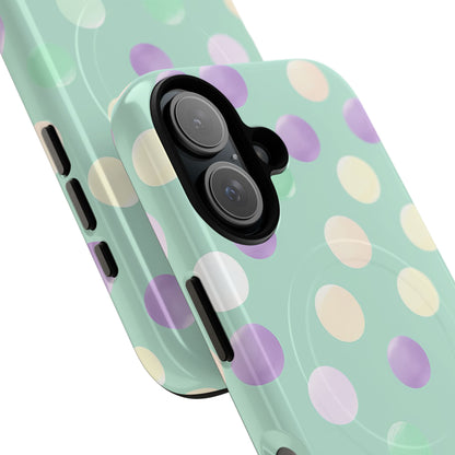 Pastel Polka Dots - Tough + MagSafe® iPhone 16 Phone Case