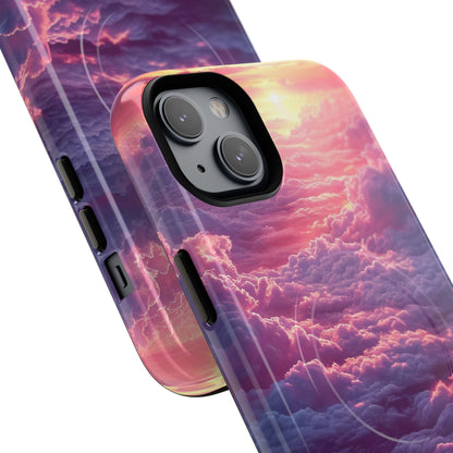 Pink Purple Clouds - Tough + MagSafe® iPhone 14 Phone Case