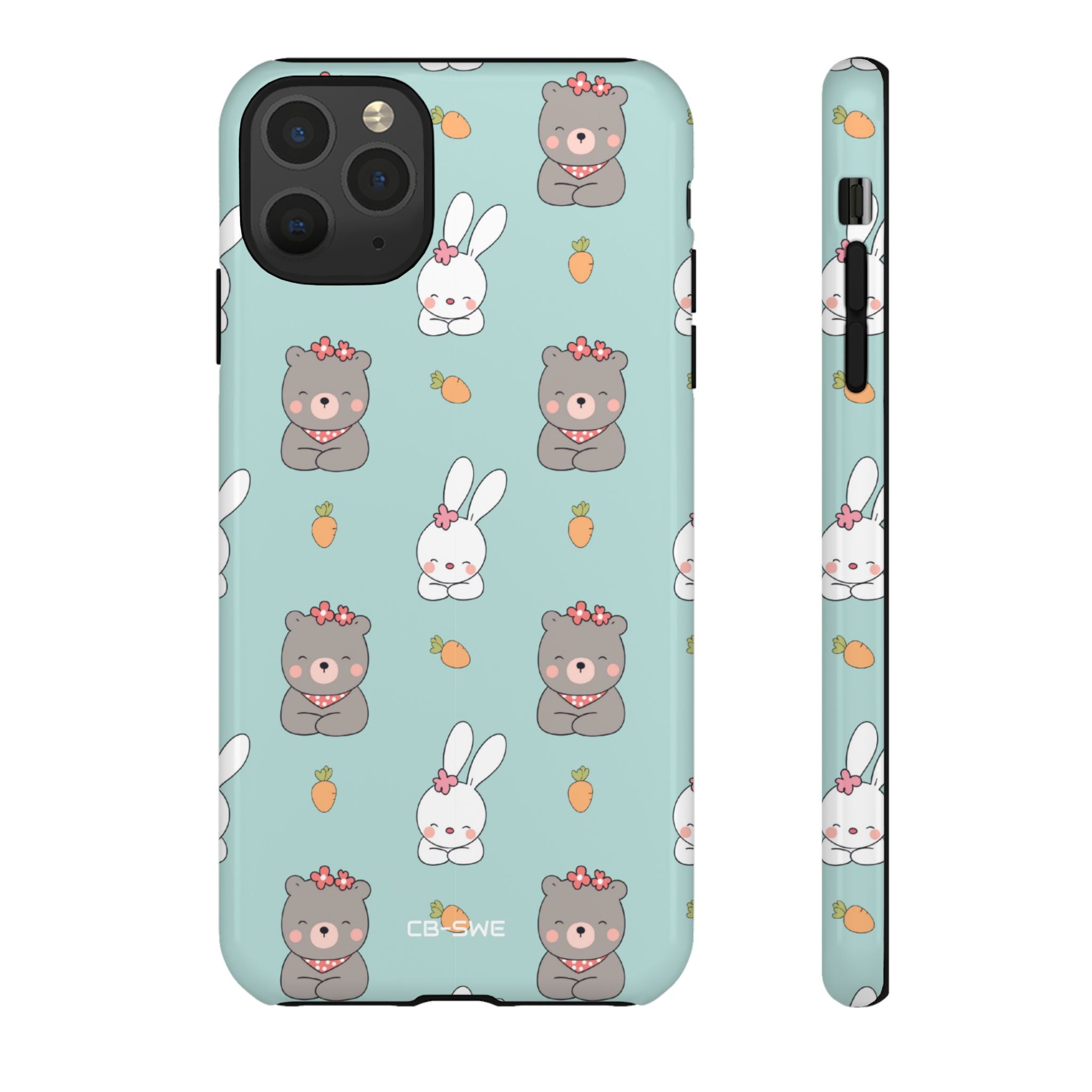 Bunnies Gather Carrots - iPhone Case