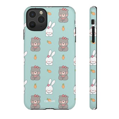 Bunnies Gather Carrots - iPhone Case