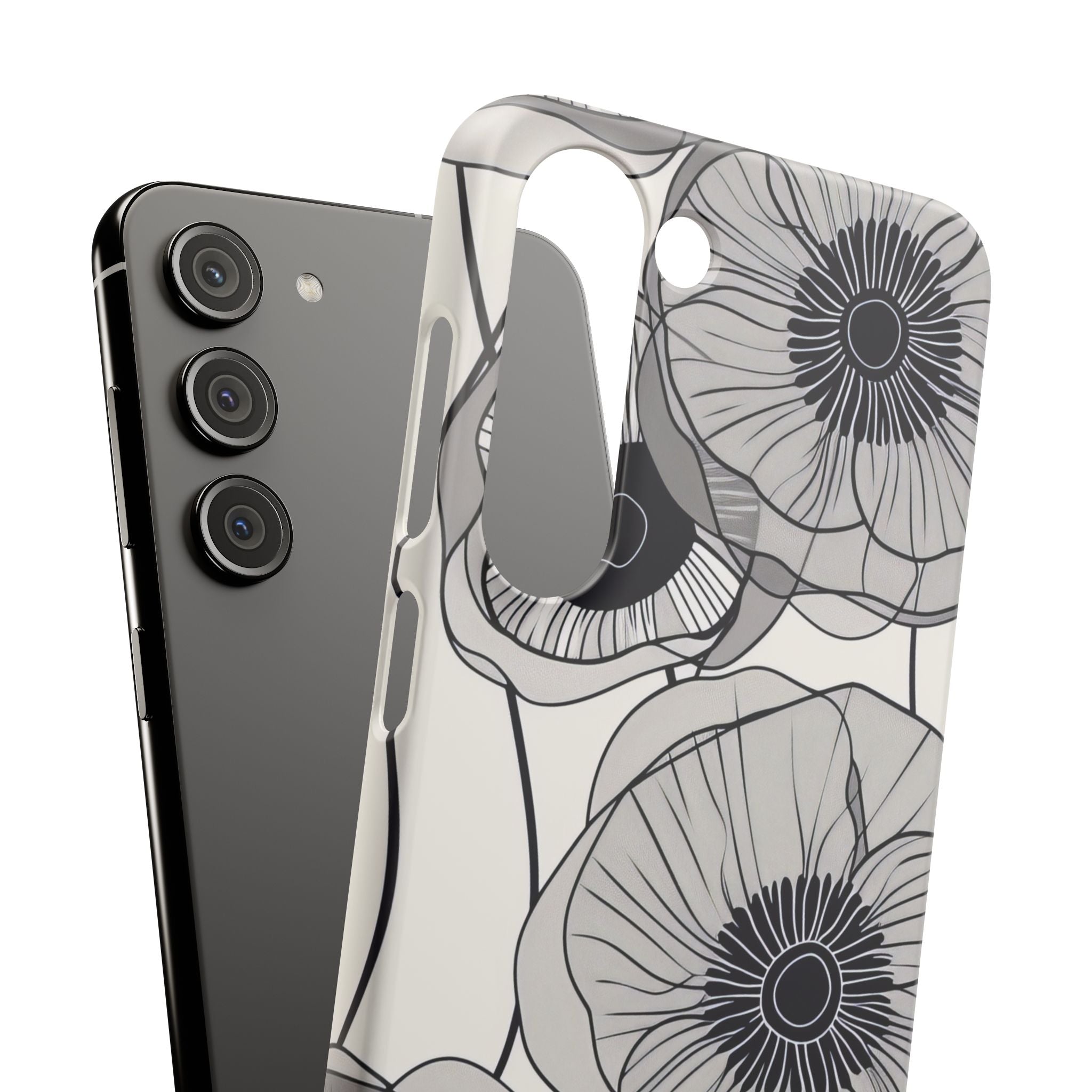 Moderne minimalistische Blumen Samsung S23 - Schlanke Handyhülle