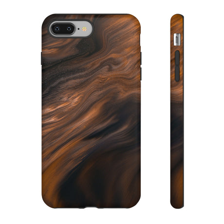 Brown Mist Ink Art iPhone Case (Protective) iPhone 8 Plus Matte Phone Case