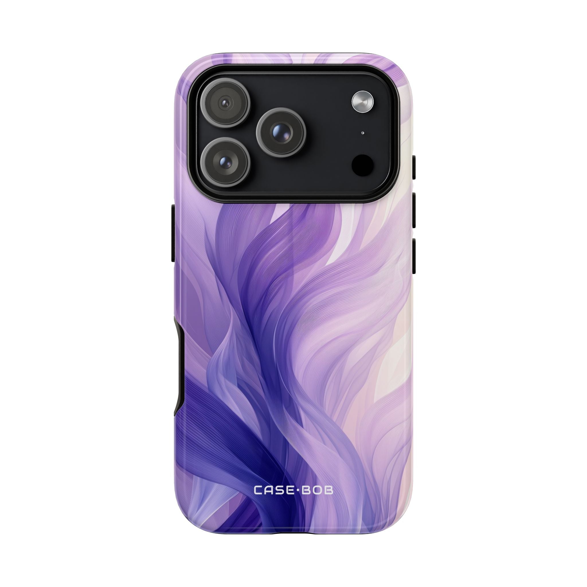 Purple Ribbon Waves iPhone 17 Pro Case - Tough