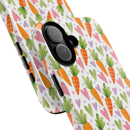 Carrots Embrace Hearts - iPhone Case