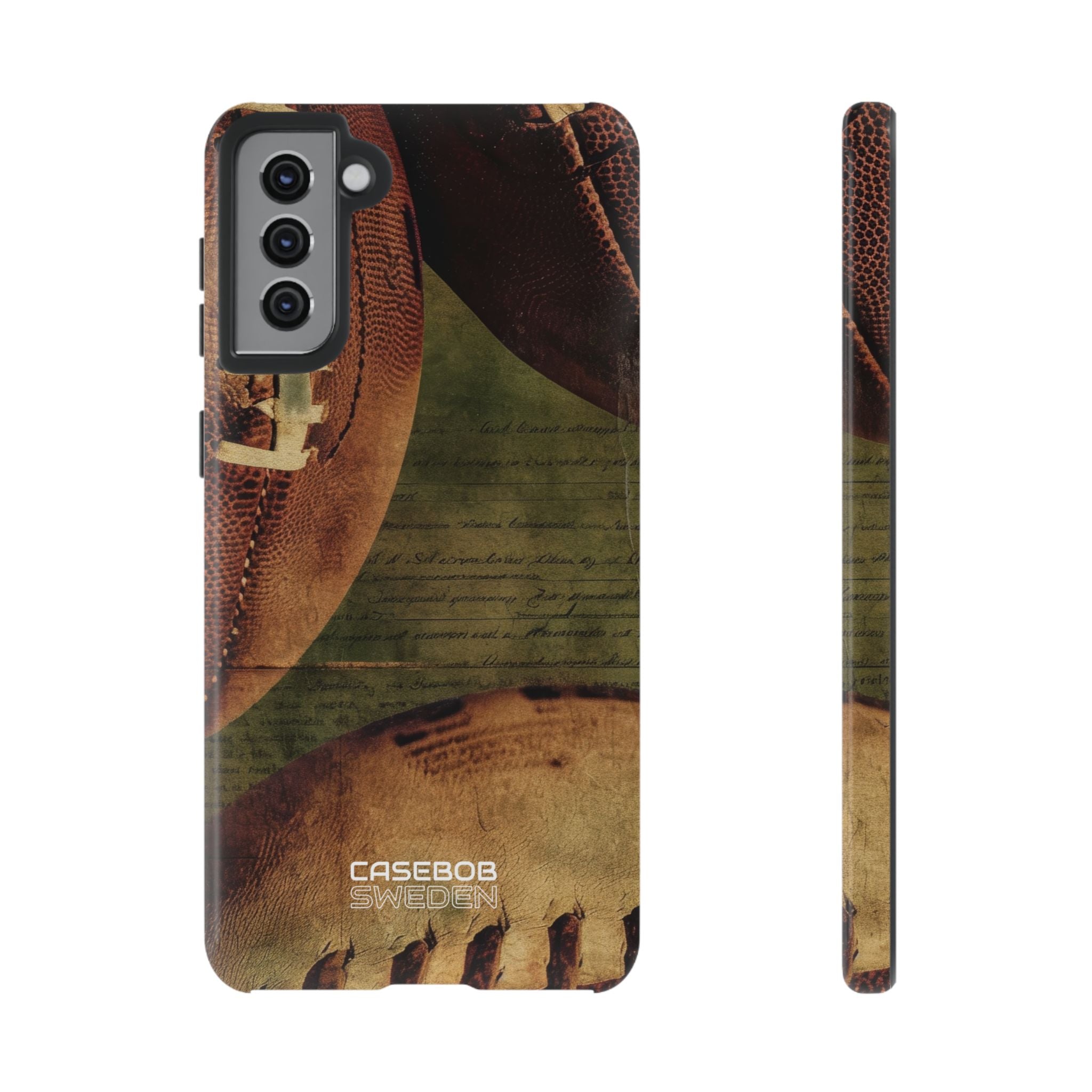 Vintage fodboldteksturer Samsung S21 - Tough