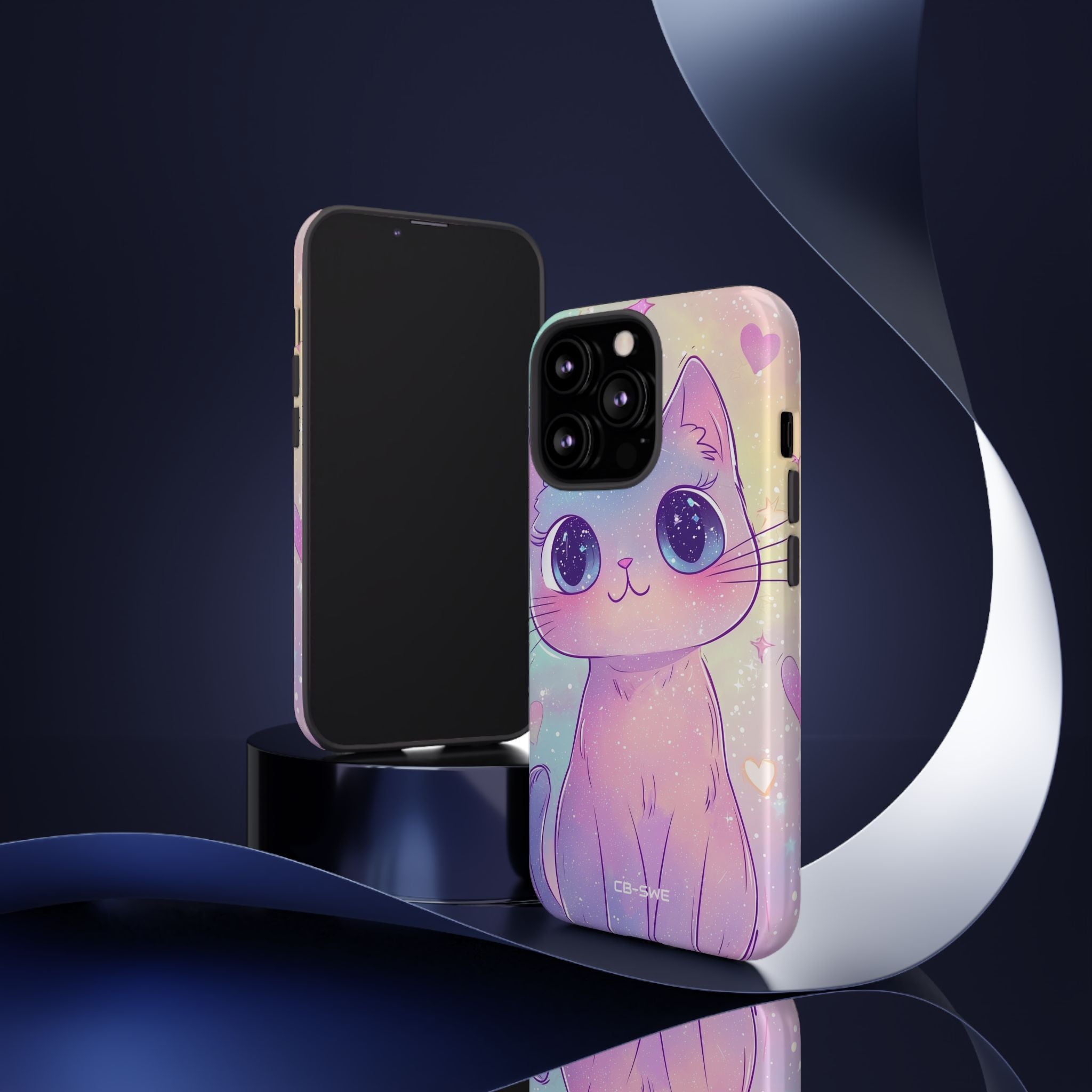 Sparkling Cat Smiles - iPhone Case