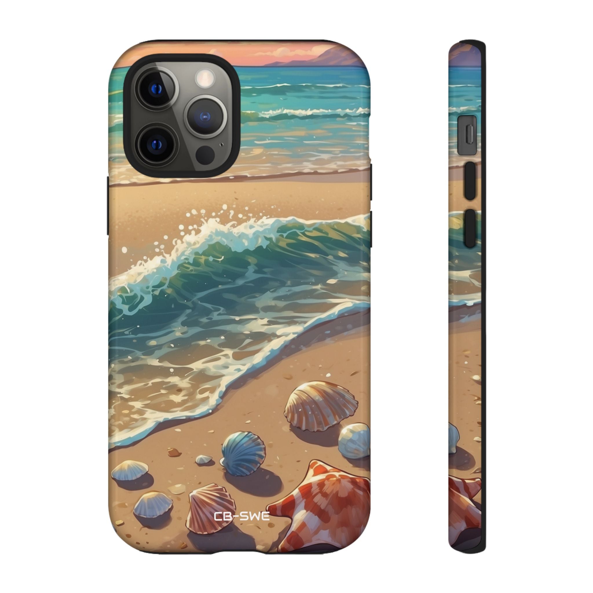 Seashells Kiss Shore - iPhone Case