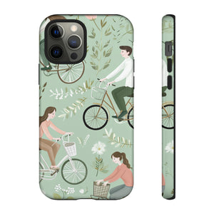 Pastel Bike Ride Romance - Protective Phone Case