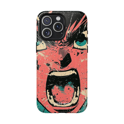 Screaming Face Pink iPhone 15 Pro Max Case - Tough+