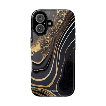 Elegant Gold Streams - iPhone Case