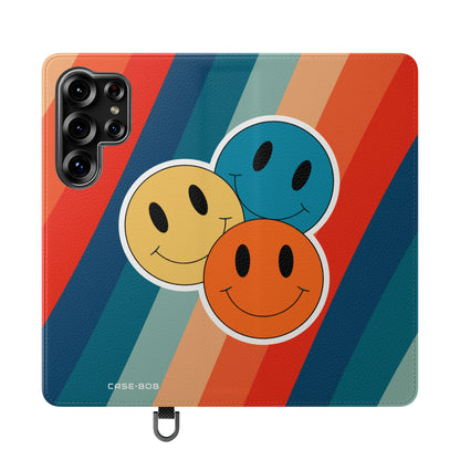 Smiley Trio Radiance - Samsung S25 Ultra Case - Wallet