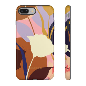 Summer Flower Silhouette iPhone case (Protective) - Protective Phone Case