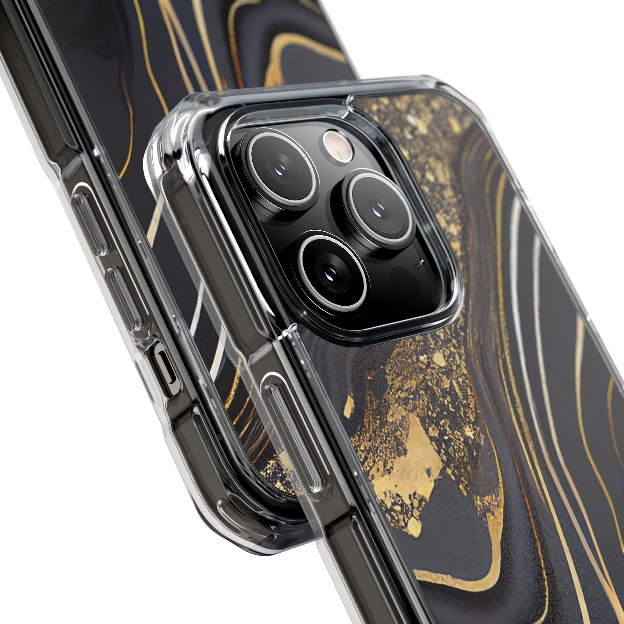 Elegant Gold Streams iPhone Case - Impact