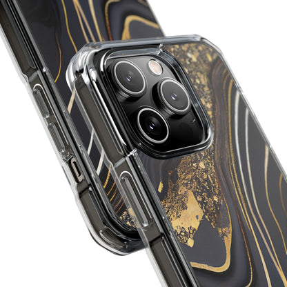 Elegant Gold Streams iPhone Case - Impact