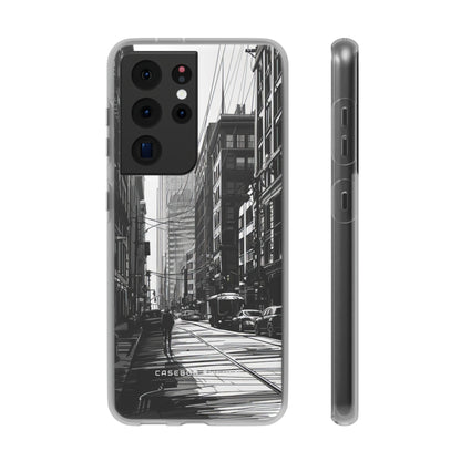 Urban Cityscape Line Perspective Samsung S21 - Flexi Phone Case