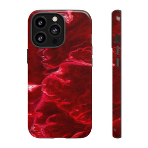 Red Velvet Ink Art iPhone Case (Protective) iPhone 13 Pro Glossy Phone Case