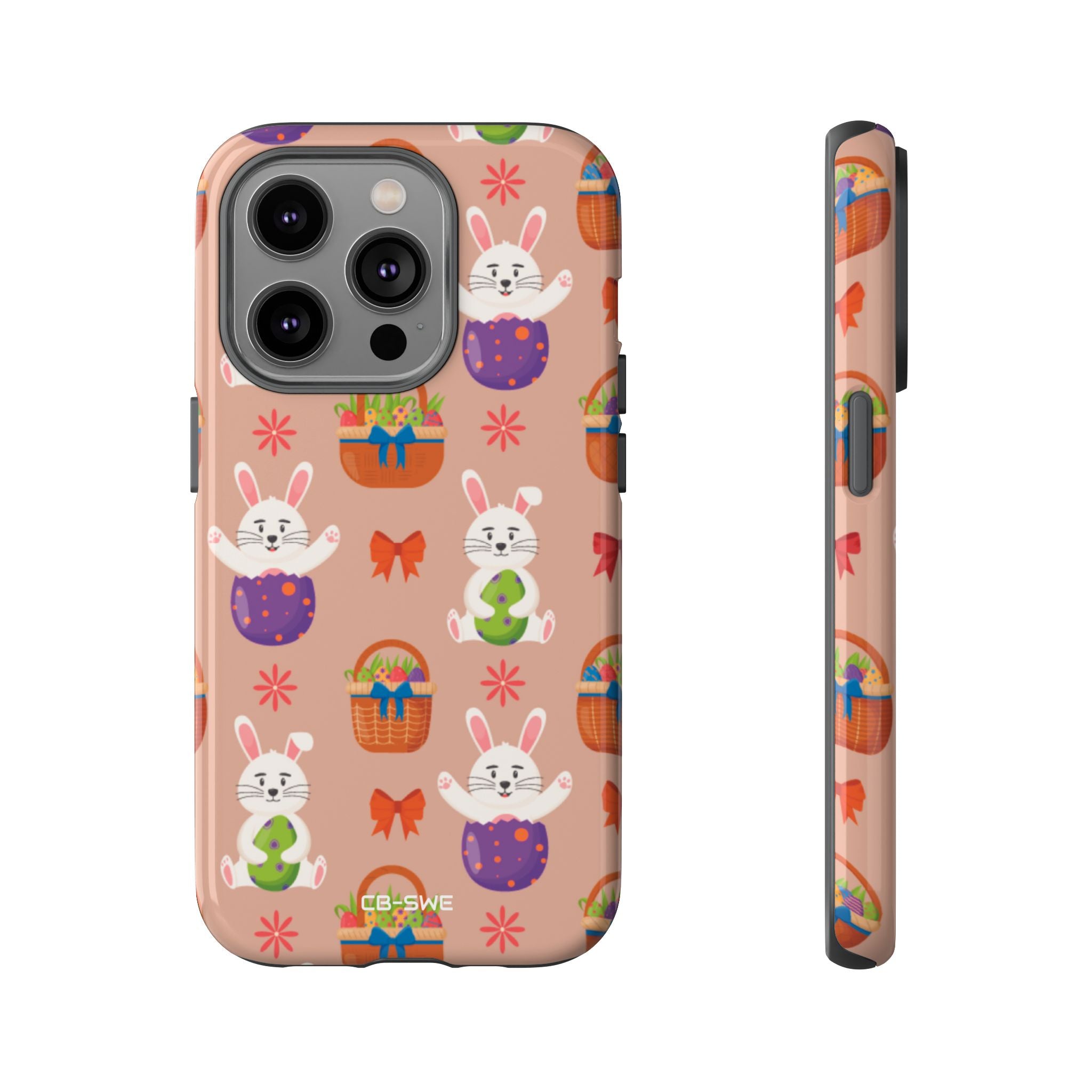 Bunnies Hold Eggs - iPhone Case