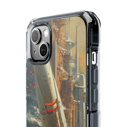 Futuristic Forest Voyage iPhone 14 - Impact Clear+