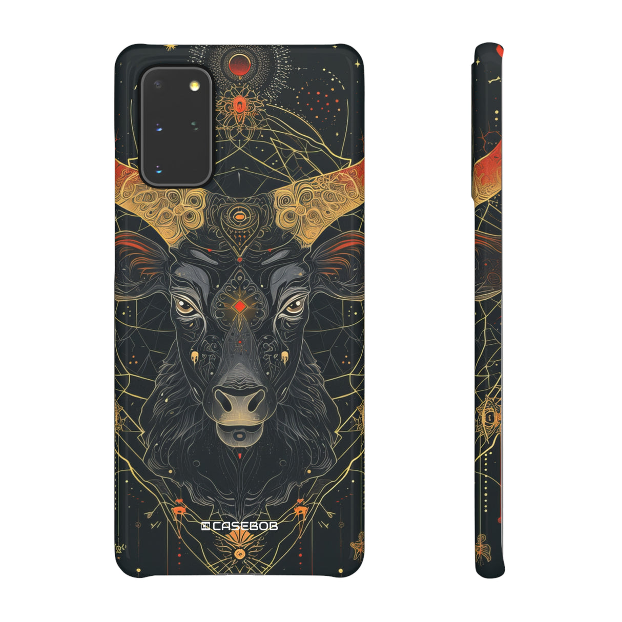 Himmlisches Taurus-Mystique | Schlanke Handyhülle für Samsung