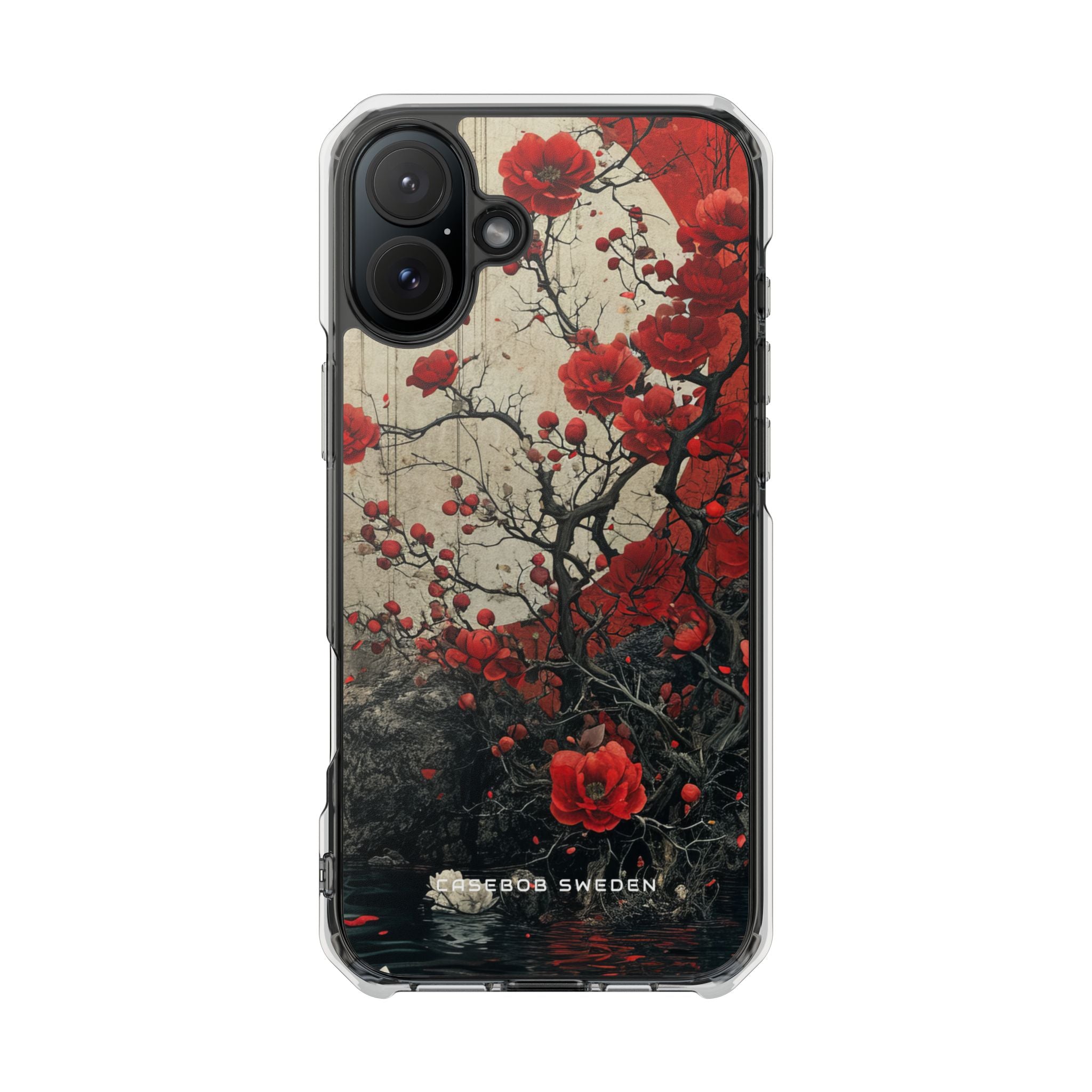 Zen Blossoms in Moonlight iPhone 16 - Clear Impact Phone Case