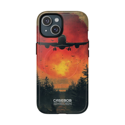 Crimson Sky Flight iPhone 15 - Tough+