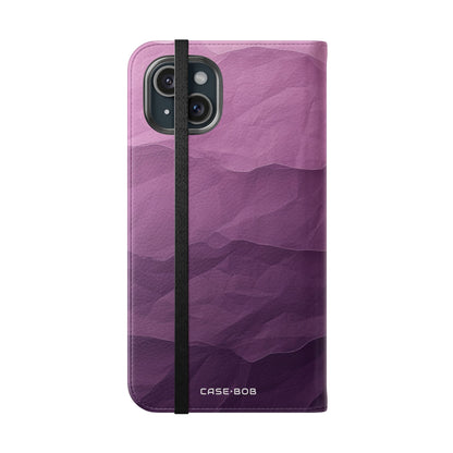 Lavender Waves - iPhone 15 Plus Case - Wallet