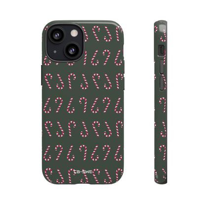 Candy Canes Aligned - iPhone Case