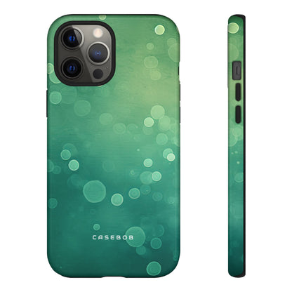 Green Dot Matrix - Protective Phone Case